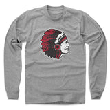 Mens Long Sleeve Heather Gray