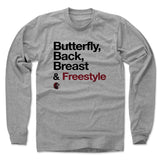 Mens Long Sleeve Heather Gray