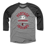Mens Baseball T-Shirt Black / Heather Gray
