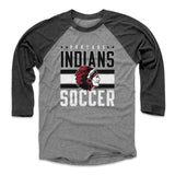 Mens Baseball T-Shirt Black / Heather Gray