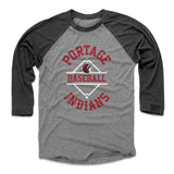 Mens Baseball T-Shirt Black / Heather Gray