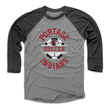 Mens Baseball T-Shirt Black / Heather Gray