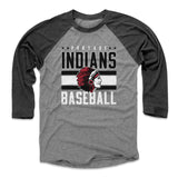 Mens Baseball T-Shirt Black / Heather Gray