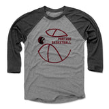 Mens Baseball T-Shirt Black / Heather Gray