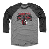 Mens Baseball T-Shirt Black / Heather Gray