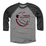 Mens Baseball T-Shirt Black / Heather Gray