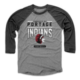 Mens Baseball T-Shirt Black / Heather Gray