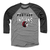 Mens Baseball T-Shirt Black / Heather Gray