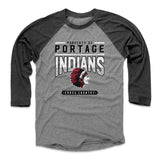 Mens Baseball T-Shirt Black / Heather Gray