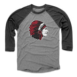 Mens Baseball T-Shirt Black / Heather Gray