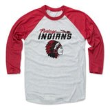 Mens Baseball T-Shirt Red / Ash