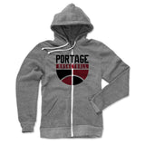 Mens Zip Hoodie Heather Gray