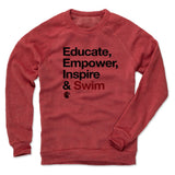 Mens Crew Sweatshirt Red