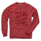 Mens Crew Sweatshirt Red